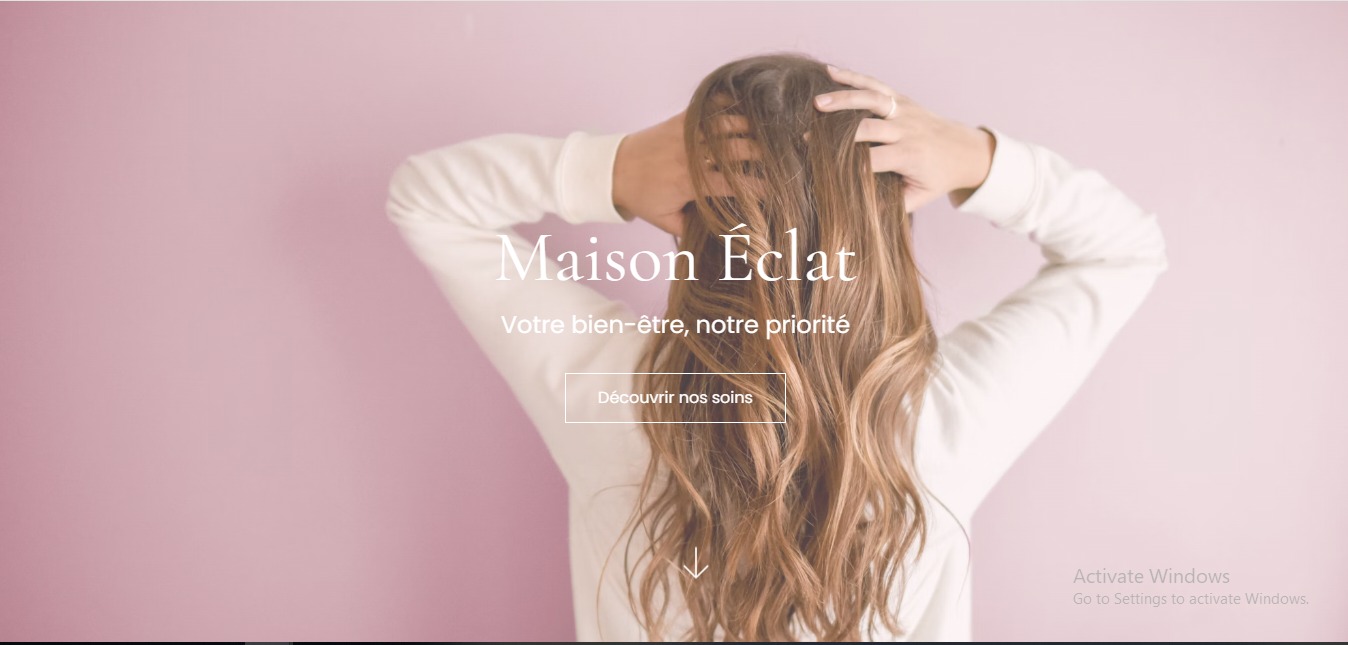 Screenshot of website design with +40% online orders increase